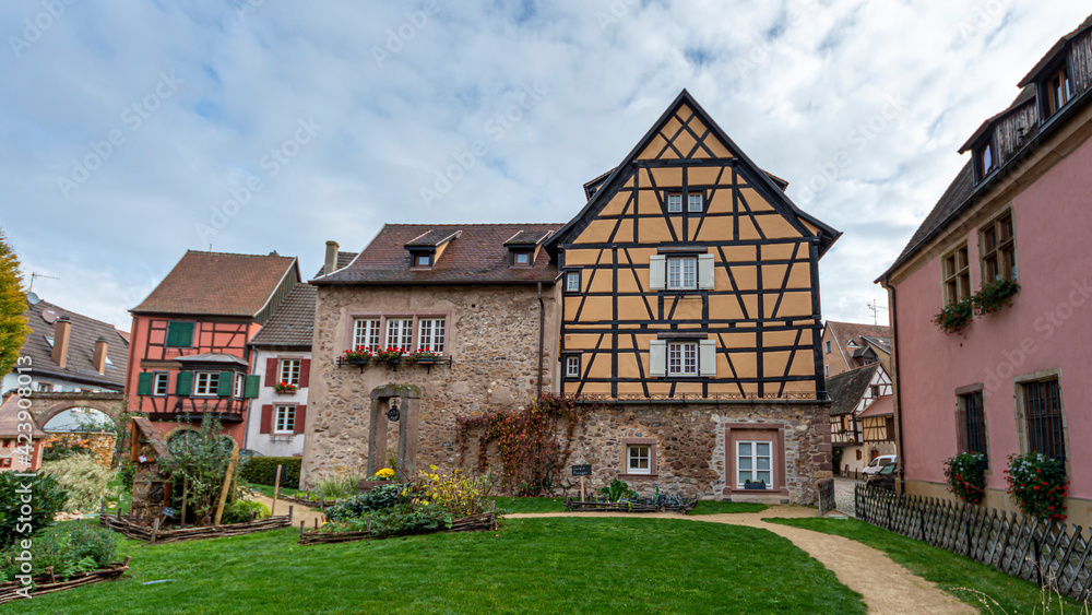 Old buildings in the picturesque town of Turckheim, France Old buildings in the picturesque town of Turckheim, France