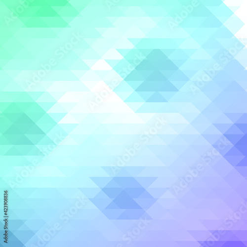 Abstract blue technology triangle background. Halftone monochrome cover. Modern digital.