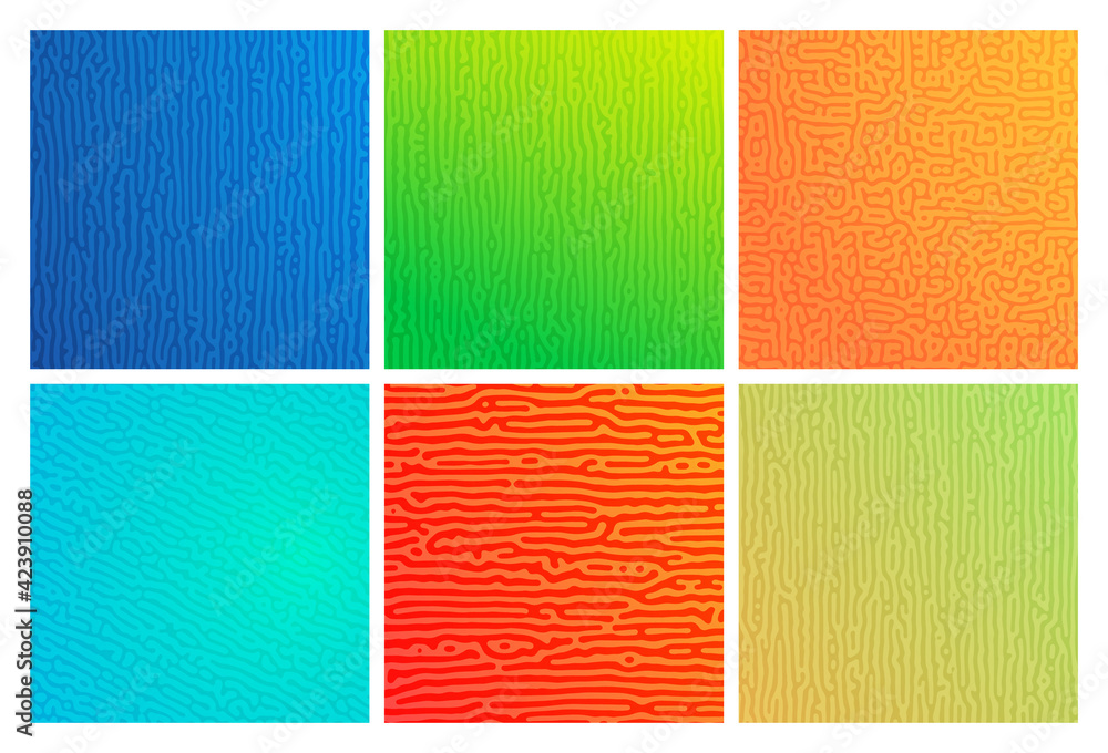 Fototapeta premium Turing reaction colorful background