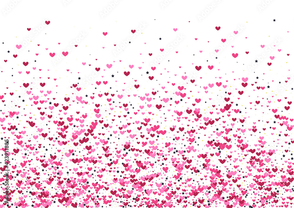 Purple Explosion Star Wallpaper. Rose Celebration Backdrop. Heart Like Texture. Pink Confetti Group. Pretty Frame.