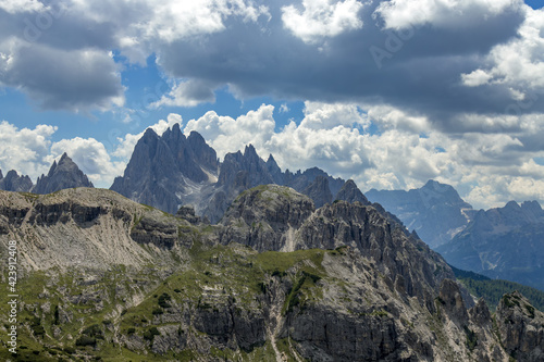 View of the Three Peaks in the Dolomites © philipbird123