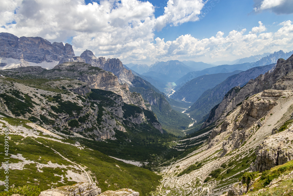 View near the Three Peaks in the Dolomites View near the Three Peaks in the Dolomites