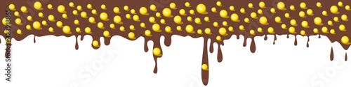 Colorful glaze for baked products. Glaze topping for donuts, cupcakes and Easter cakes. Vector Illustration