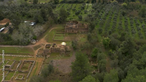 Aerial, Ancient Olympia, Peloponnes, Greece photo