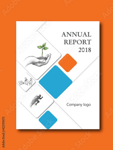 Annual report, relate, place in a favorable light, report, news