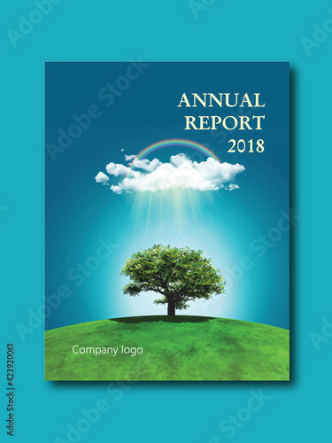 Annual report, relate, place in a favorable light, report, news