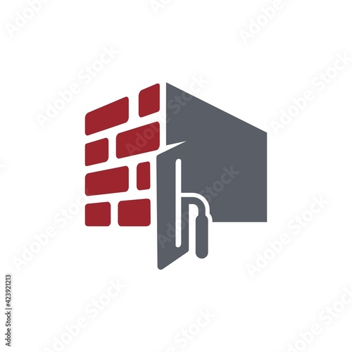wall plastering logo