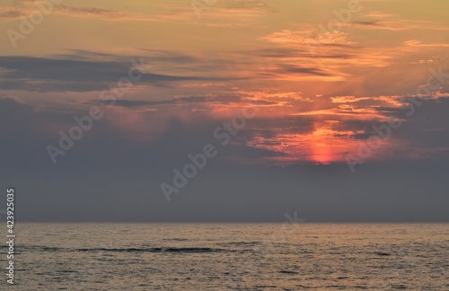 Sonnanuntergang in Durres  Albanien