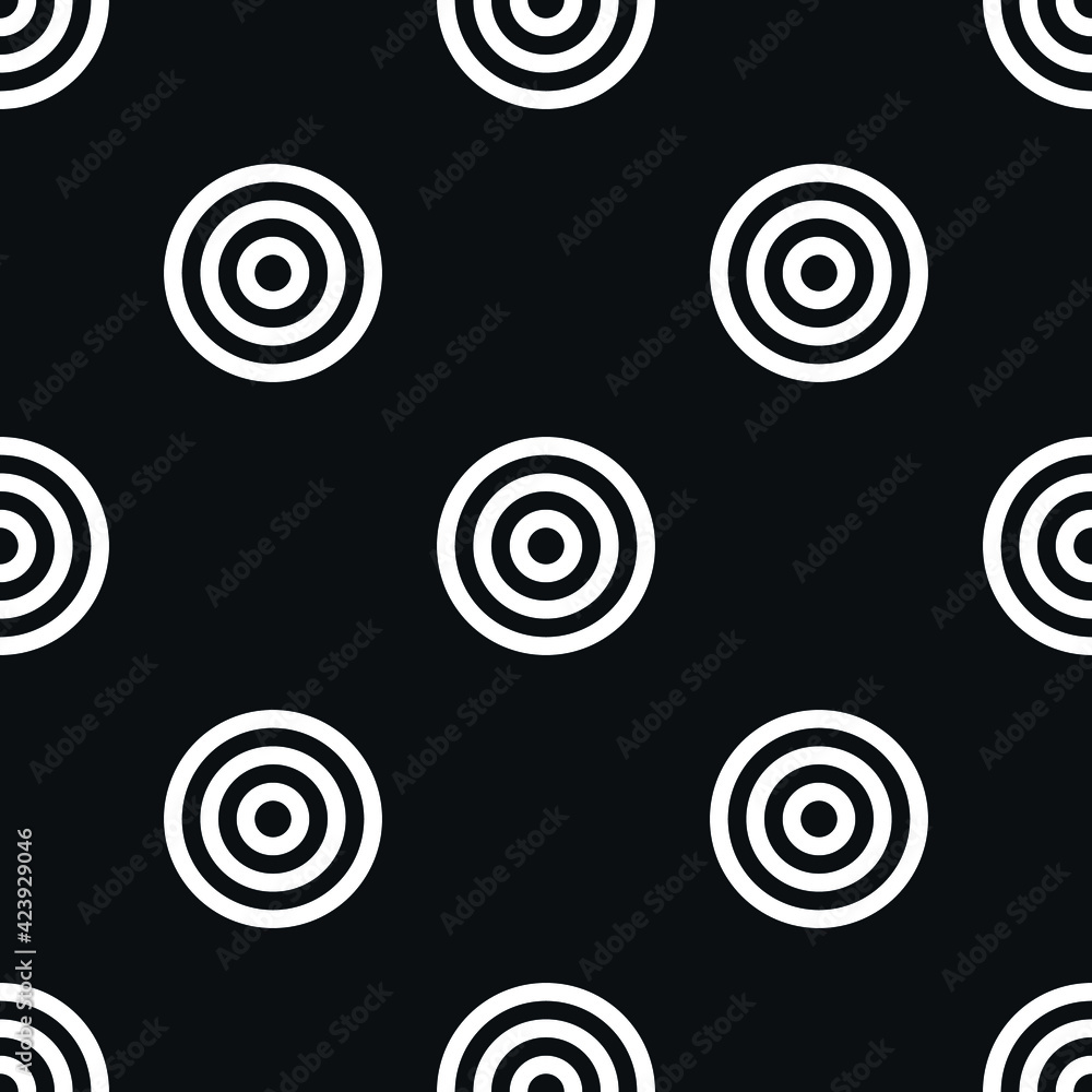 Seamless vector pattern with circles, ovals, shapes, lines. Minimalistic design