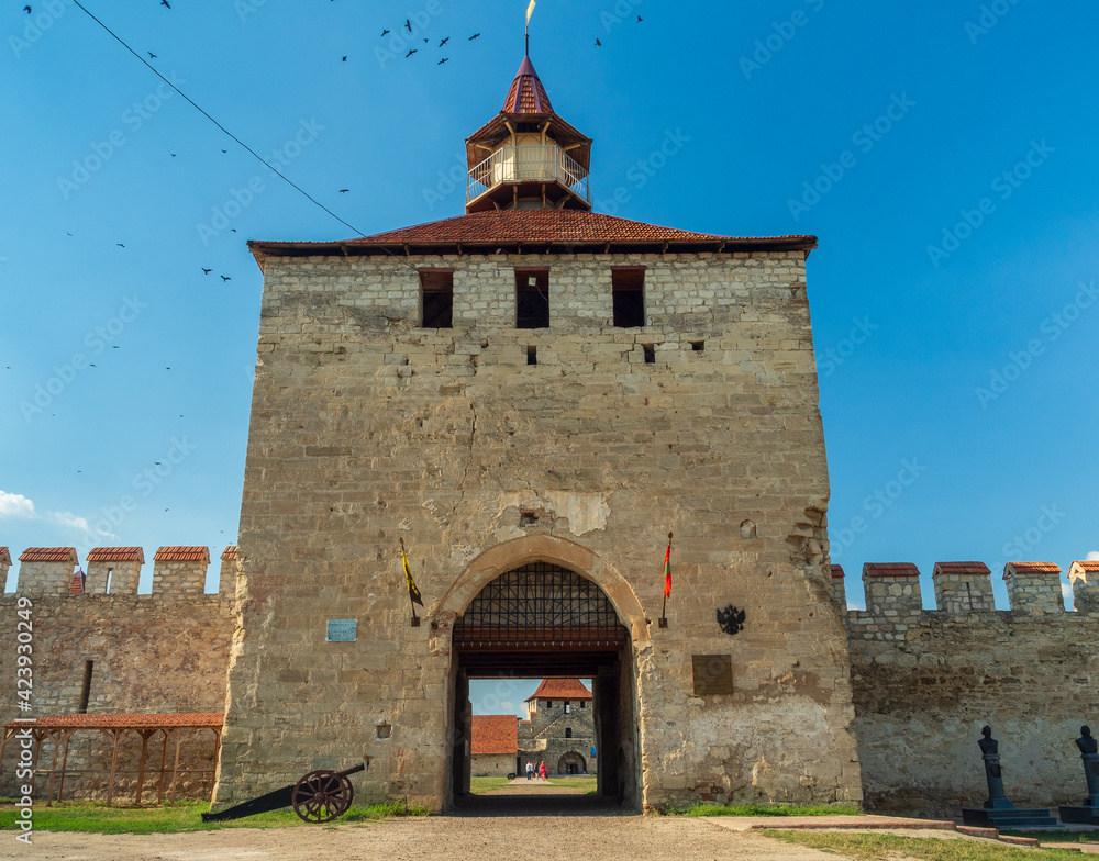 The main gate to the Bendery fortress in Bender, Transnistria (Moldova)