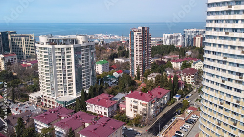 Aerial panorama of Sochi city. © anton_shoshin