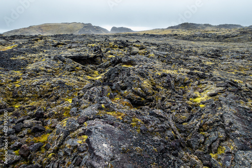 Leirhnjukur volcanic area and cold lava (Lake Myvatn - Krafla), Iceland, Europe photo