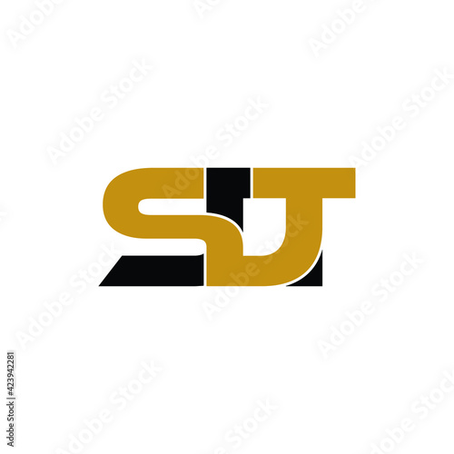 SDT letter monogram logo design vector