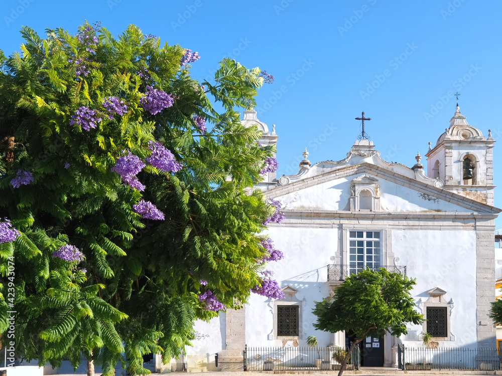 The beauty of Portugal - Church Santa Maria in the city center of Lagos