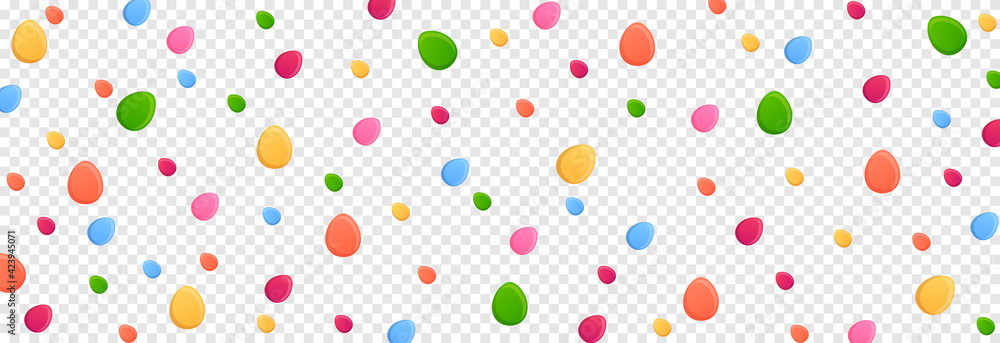 Vector image for Easter day. Easter eggs png, Easter background, template. Multi-colored eggs, holiday. Vector image for Easter day. Easter eggs png, Easter background, template. Multi-colored eggs, holiday.