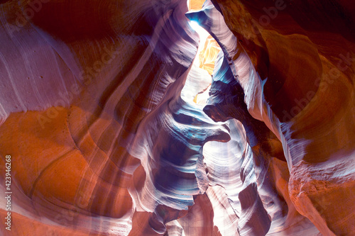 Antelope Canyon is a slot canyon on Navajo land east of Page, Arizona