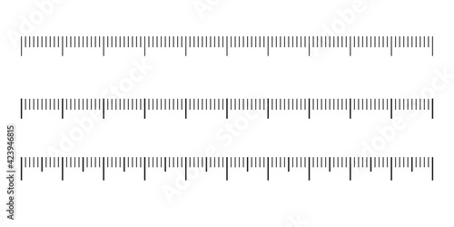 The measurement scale for the ruler. Different variants of vector markup
