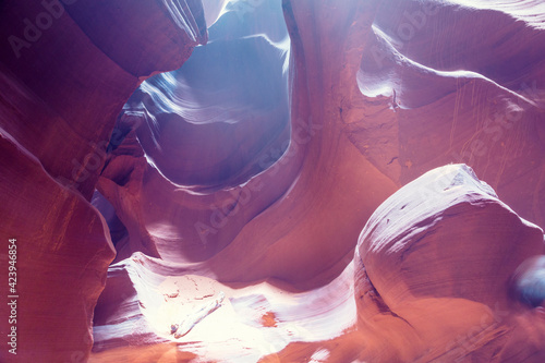 Antelope Canyon is a slot canyon on Navajo land east of Page, Arizona