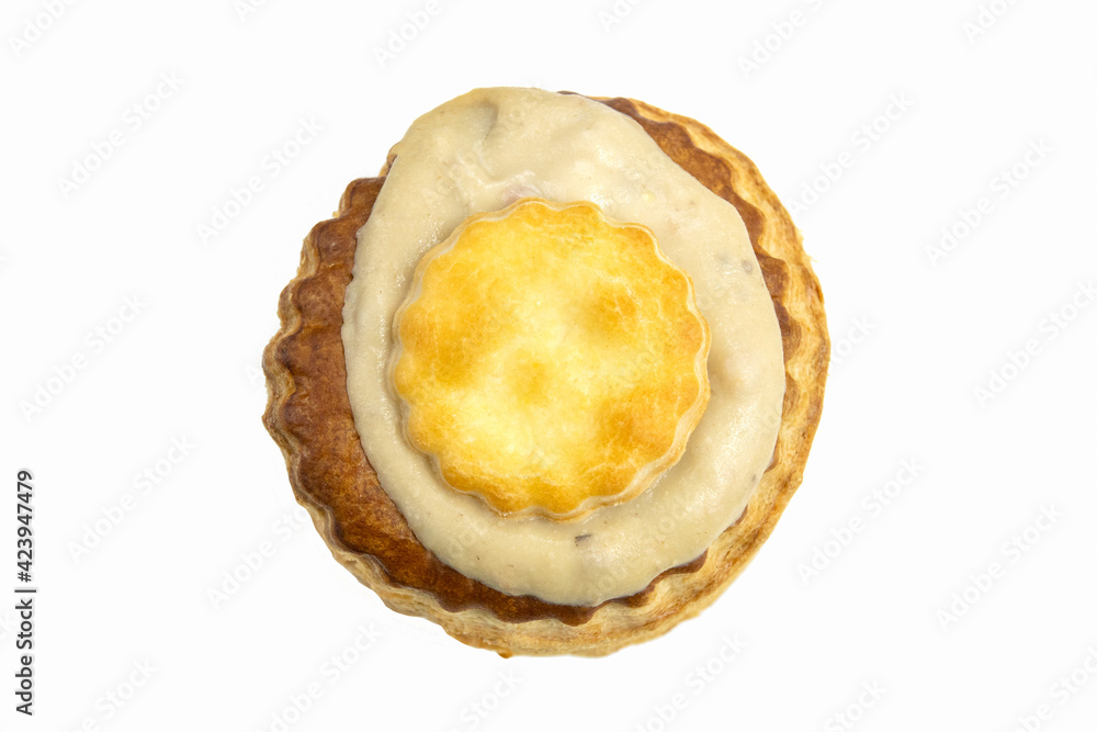 vol au vent isolé sur un fond blanc vol au vent isolé sur un fond blanc