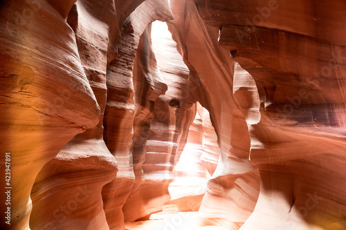 Antelope Canyon is a slot canyon on Navajo land east of Page, Arizona