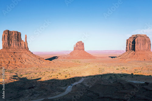 Monument Valley on the Arizona   Utah state line