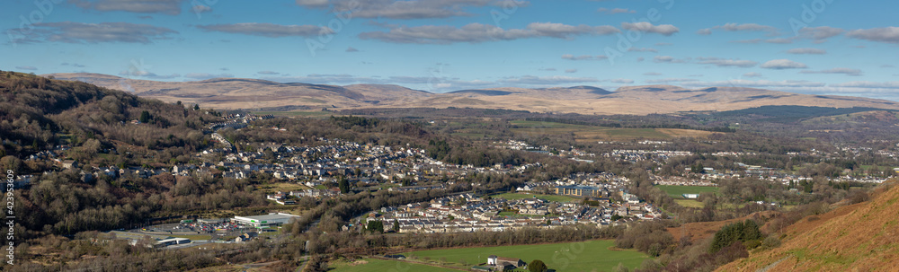 Obraz premium Ystalyfera panorama.