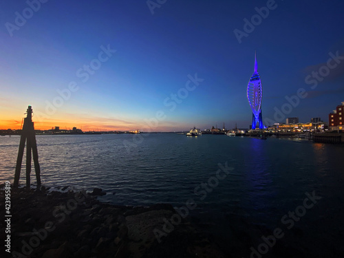 sunset over portsmouth photo