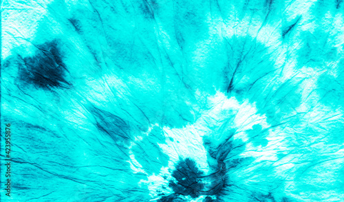  White Tie Dye Background. Tiedye Batik Silk
