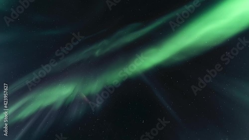 Sky full of auroras dancing 1