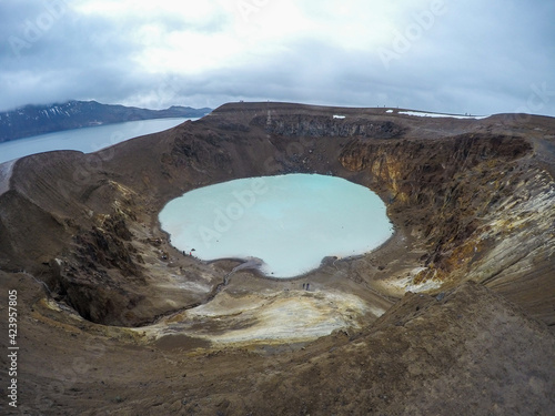 Viti Crater next to Lake Askja, Iceland, Europe
