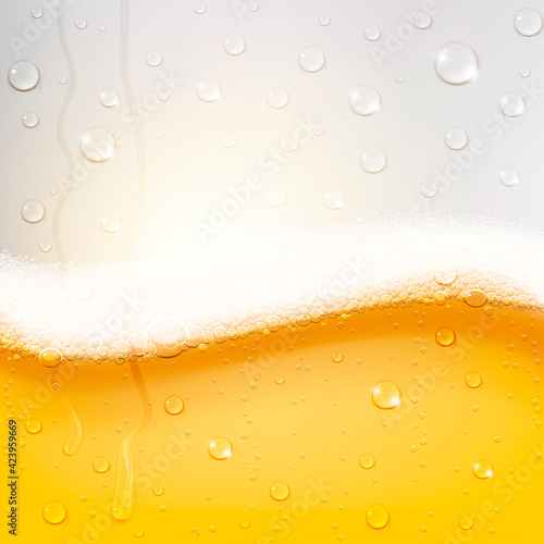 Cold Beer Texture with Condensation Drops