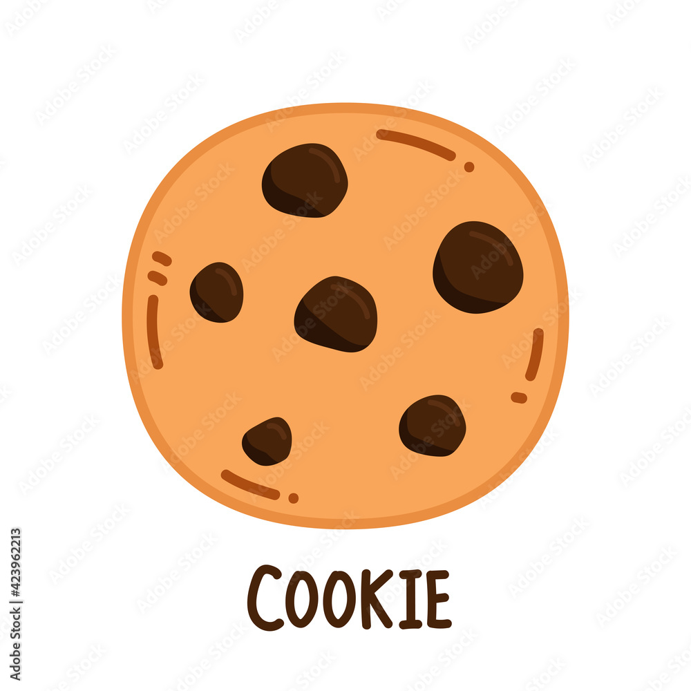 Cookie logo design. Cookie vector on white background. Cookie logo design. Cookie vector on white background.