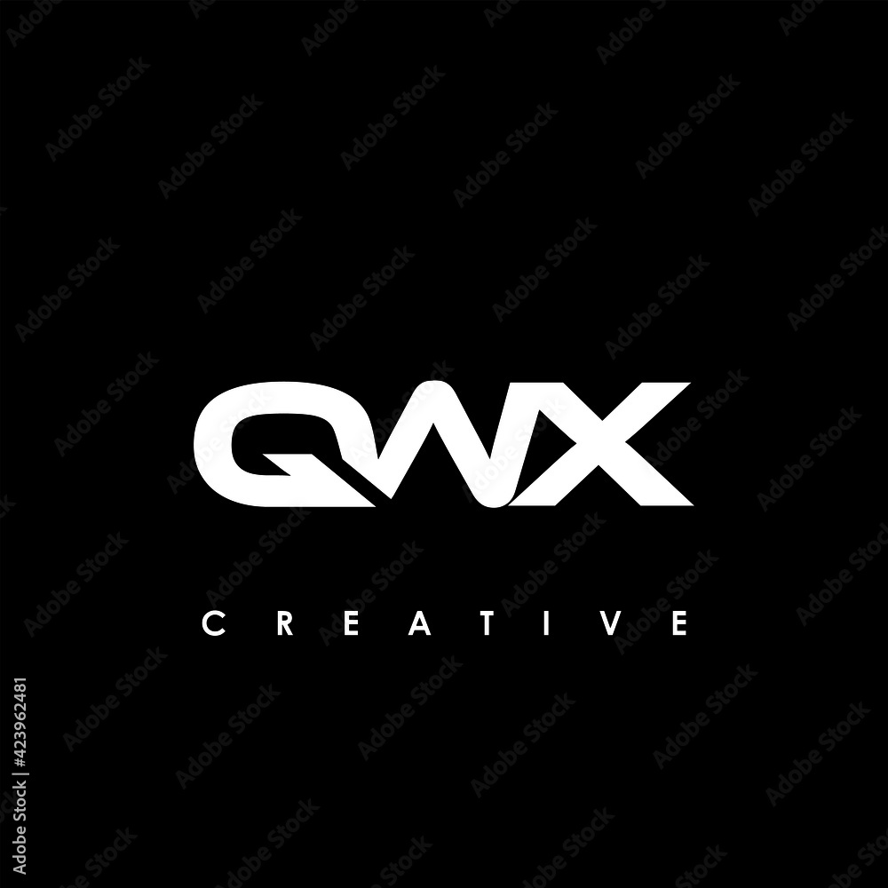 QWX Letter Initial Logo Design Template Vector Illustration