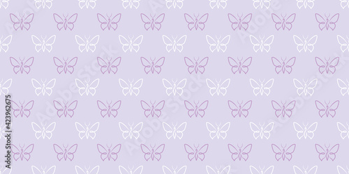 Butterfly seamless repeat background, vector butterfly