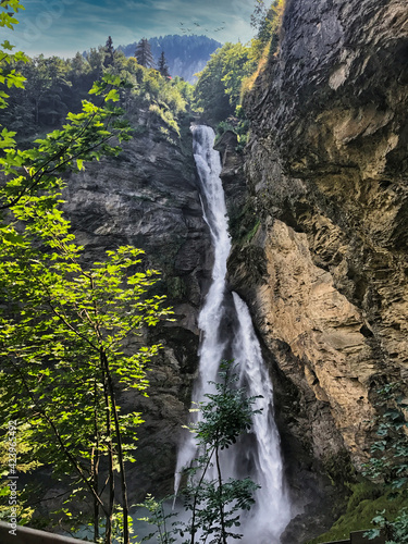 Reichenbach falls at Swiss Alps  Switzerland