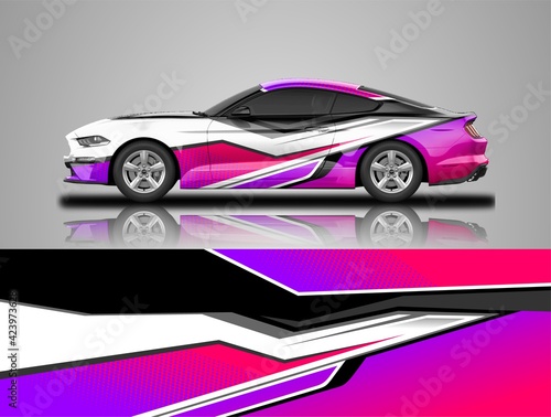 Premium racing and rally car wrap design