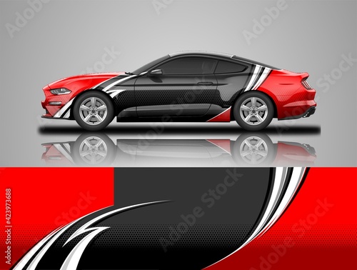 Premium racing and rally car wrap design