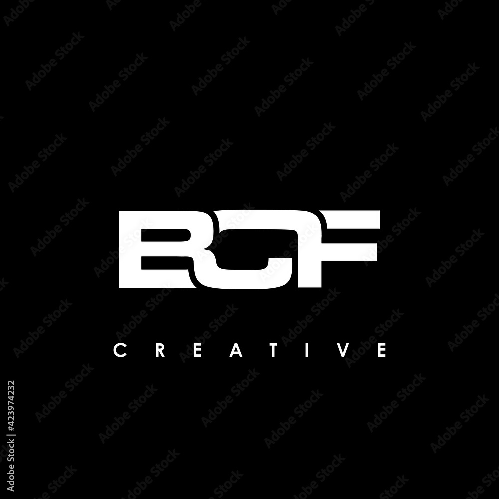 BCF Letter Initial Logo Design Template Vector Illustration BCF Letter Initial Logo Design Template Vector Illustration