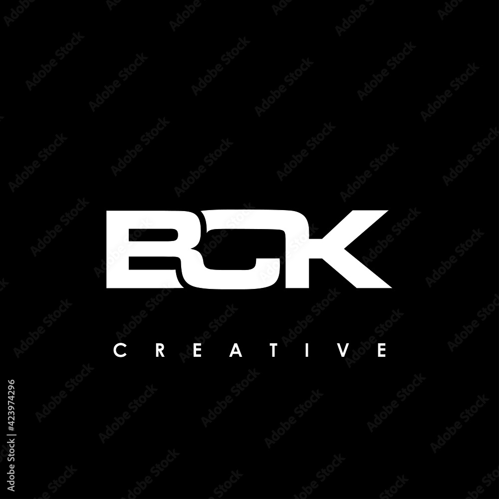 BCK Letter Initial Logo Design Template Vector Illustration BCK Letter Initial Logo Design Template Vector Illustration