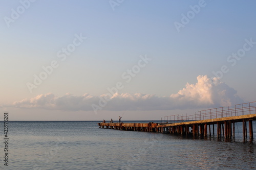 pier in the morning