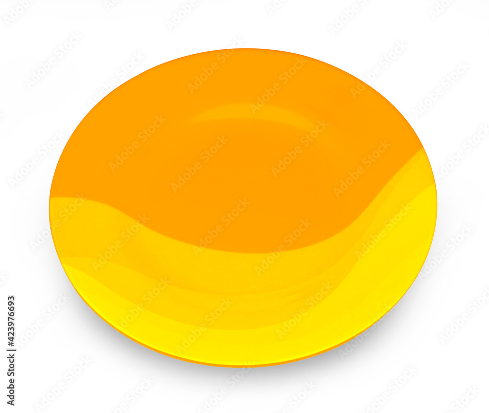 empty plate isolated on white background empty plate isolated on white background