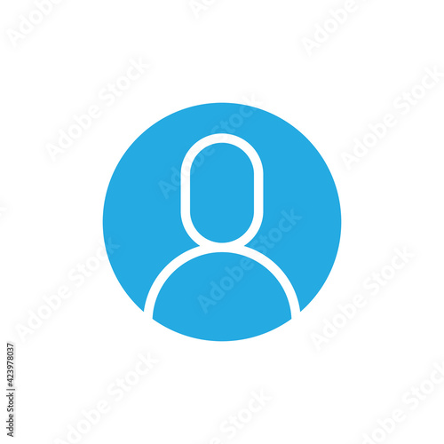 Login icon, vector user symbol. Simple linear pictogram. User interface account log in.