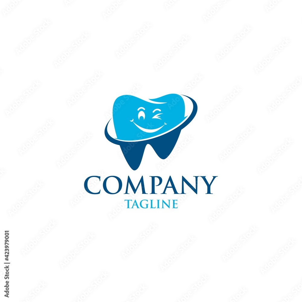 smile dental logo design