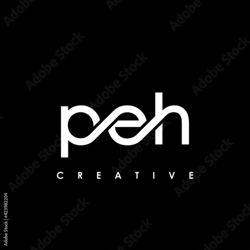 PEH Letter Initial Logo Design Template Vector Illustration