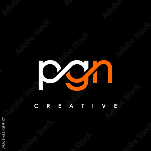 PGN Letter Initial Logo Design Template Vector Illustration