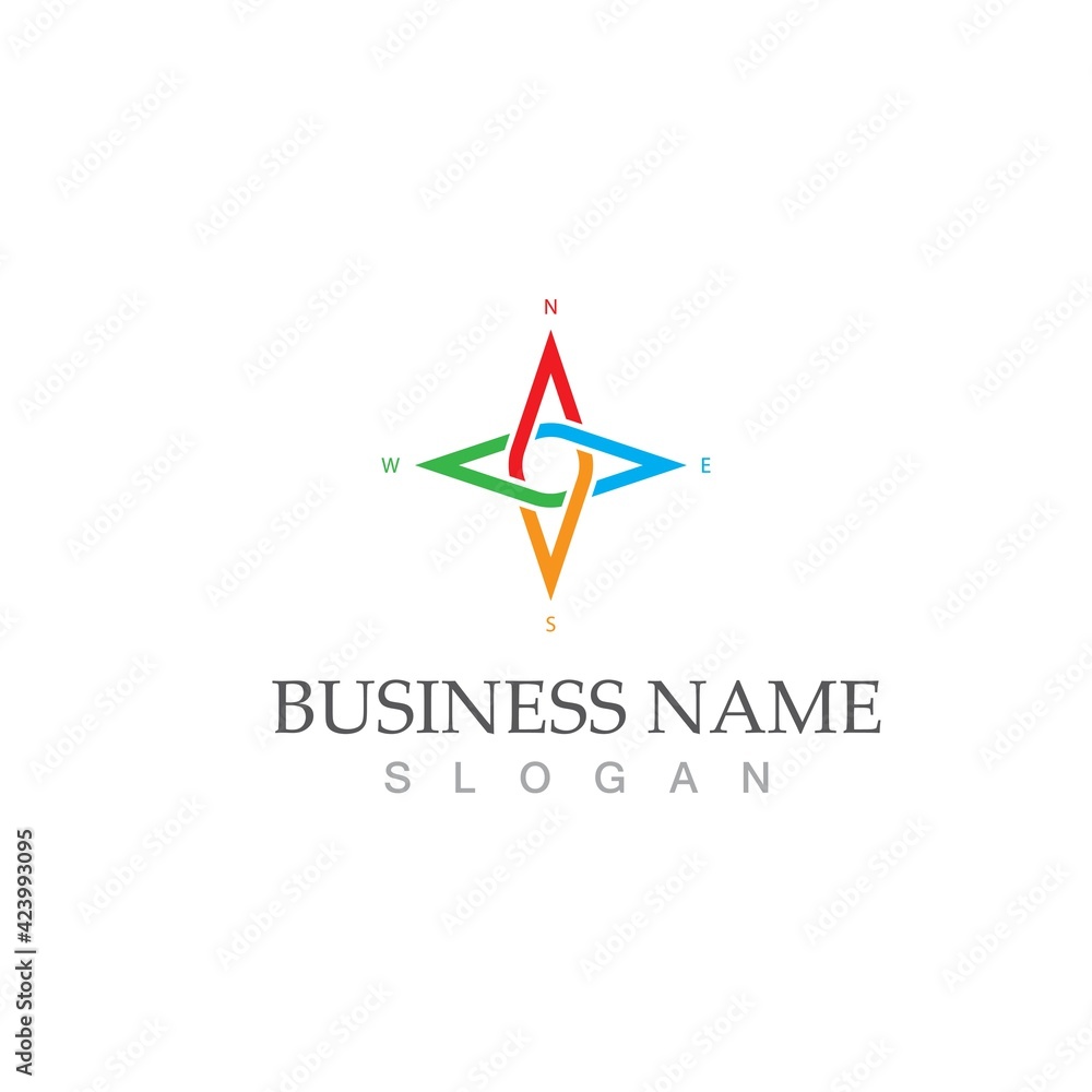compass logo template vector icon illustration compass logo template vector icon illustration