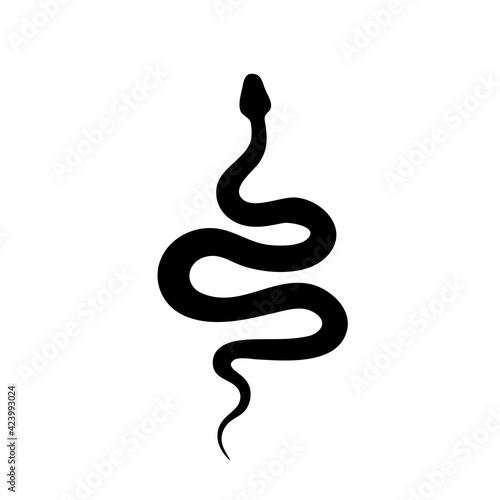 Wallpaper Mural Snake Vector Icon, Viper Symbol, Serpent Sign Torontodigital.ca
