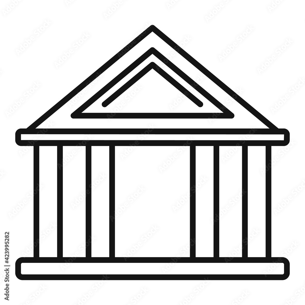 Judge court icon, outline style Judge court icon, outline style
