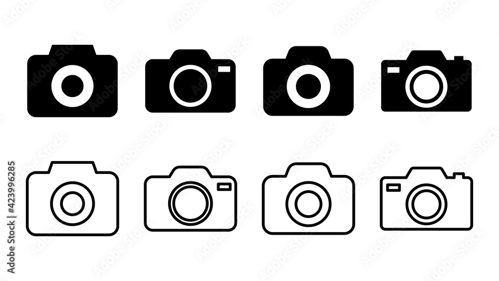 Camera icon set. photo camera icon. camera photography icon. Camera icon set. photo camera icon. camera photography icon.
