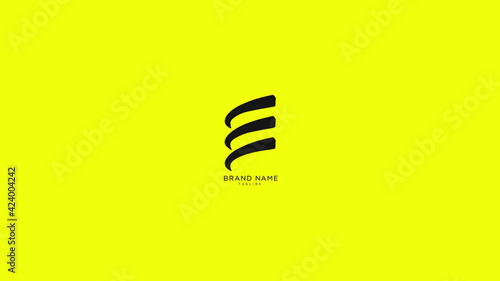 Alphabet letter Initial E, EE logo vector design, minimal, innovative, creative, symbol, sign, monogram, template, logotype, concept, branding for premium business typeface, startup, company etc.